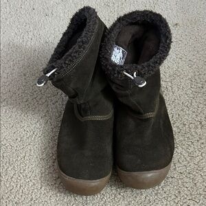 Eddie Bauer Dark Brown Suede Boots